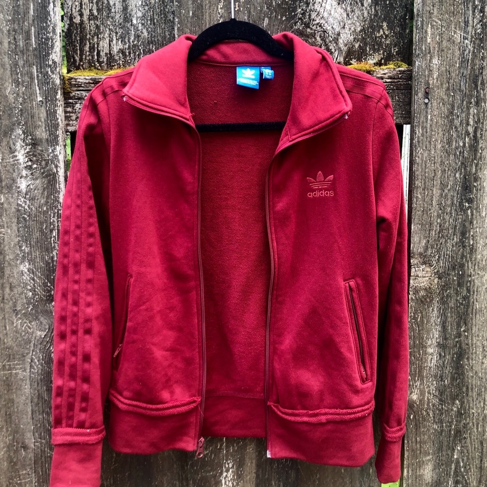 cropped adidas full zip